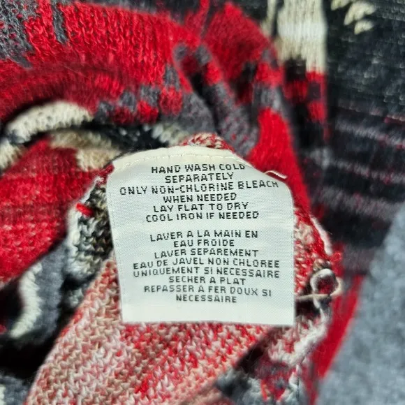 Vintage 90s Denim &amp; Supply Ralph Lauren Aztec Sweater Red Women's Size Small