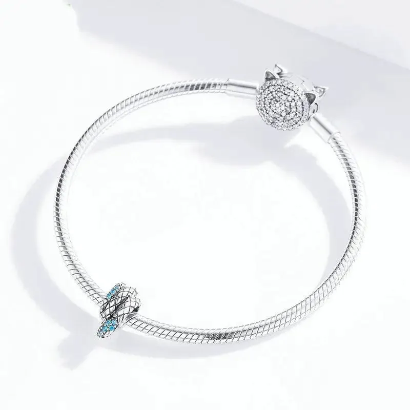 Vintage 925 Silver Vintage Snake Bracelet - Elegant Design & Timeless Charm