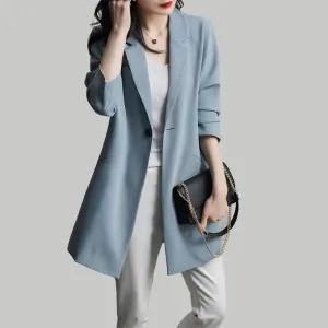 Vintage Aura™ | Women's Long Sleeve Blazer | Tailored Fit, Lightweight Fabric & Timeless Style