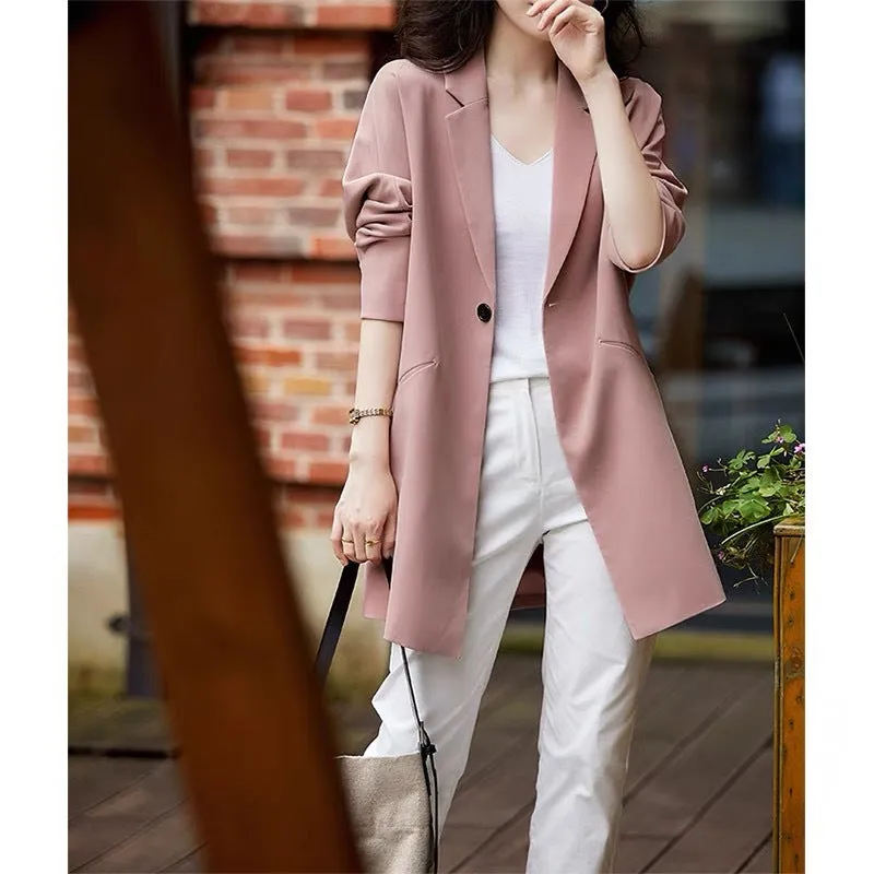 Vintage Aura™ | Women's Long Sleeve Blazer | Tailored Fit, Lightweight Fabric & Timeless Style