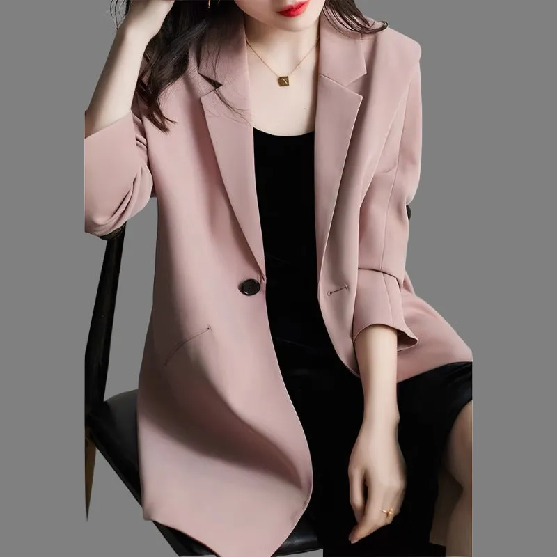 Vintage Aura™ | Women's Long Sleeve Blazer | Tailored Fit, Lightweight Fabric & Timeless Style