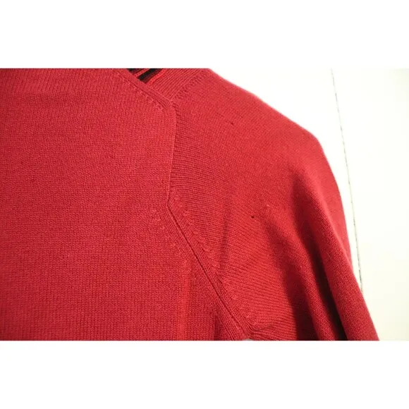 Vintage Ballantyne of Peebles‎ 100% Cashmere Cardigan Sweater 38 Red