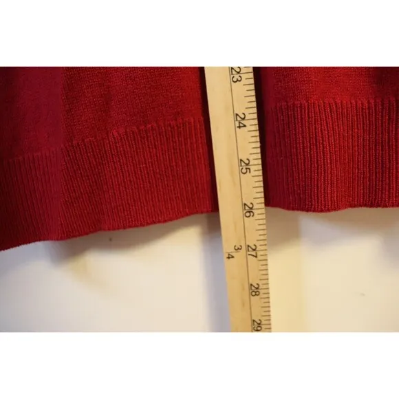 Vintage Ballantyne of Peebles‎ 100% Cashmere Cardigan Sweater 38 Red