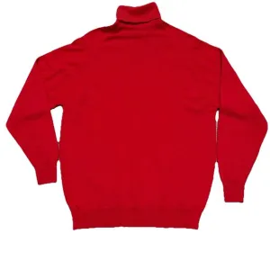 Vintage Byford Women's 100% Wool Made in England Red Turtleneck Sweater SIZE M
