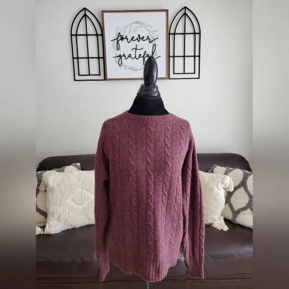 Vintage Ciera Fisherman 100% Wool Crew Neck Sweater Women's Size XL Classic