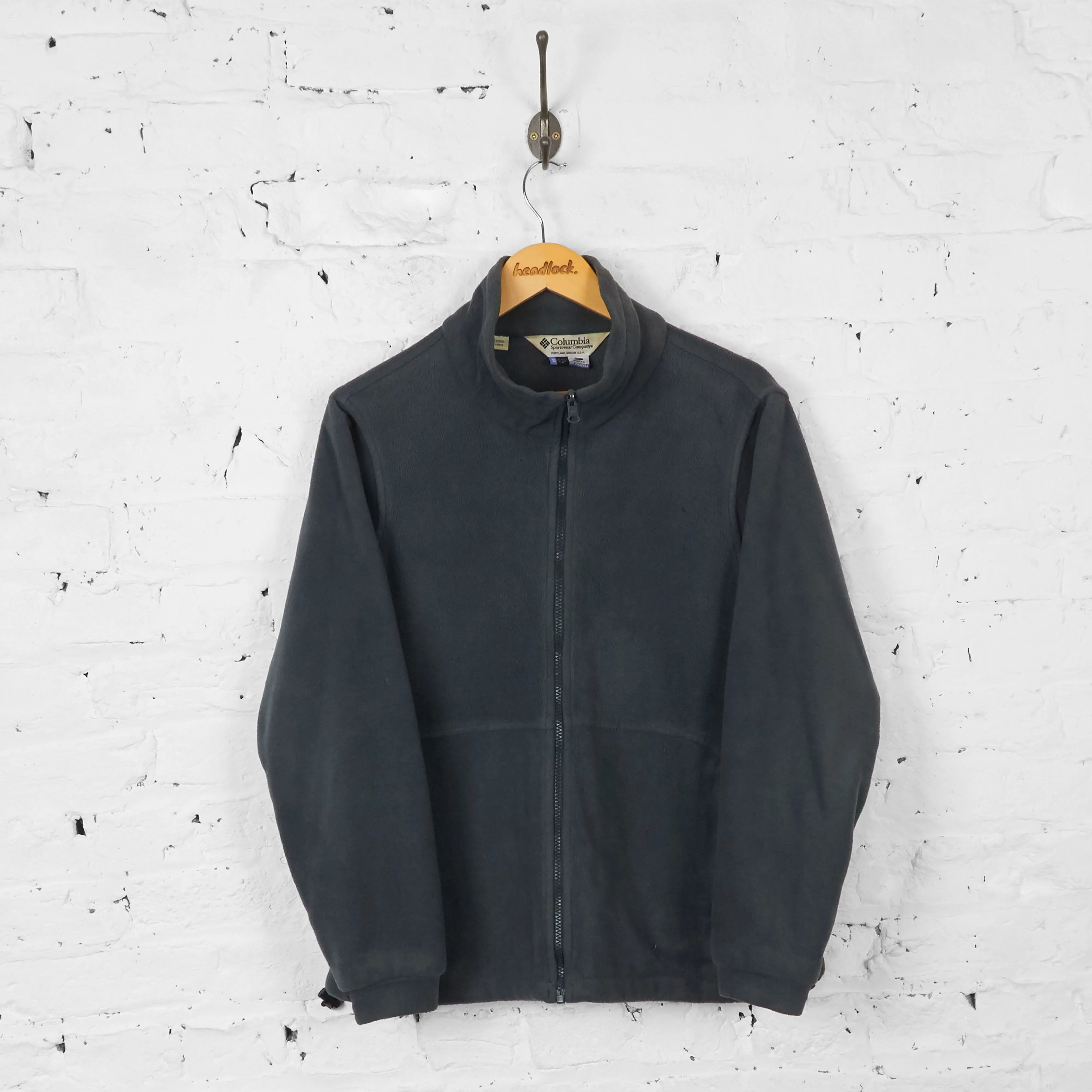 Vintage Columbia Zip Up Fleece - Grey - L