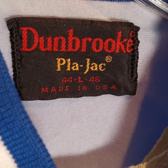 Vintage Dunbrooke Pla-Jac Royal Blue Satin