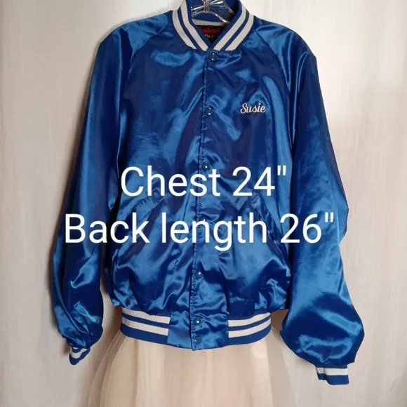 Vintage Dunbrooke Pla-Jac Royal Blue Satin