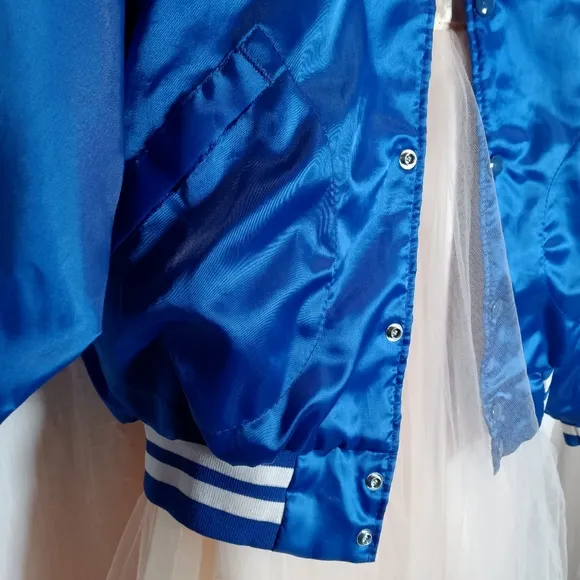 Vintage Dunbrooke Pla-Jac Royal Blue Satin