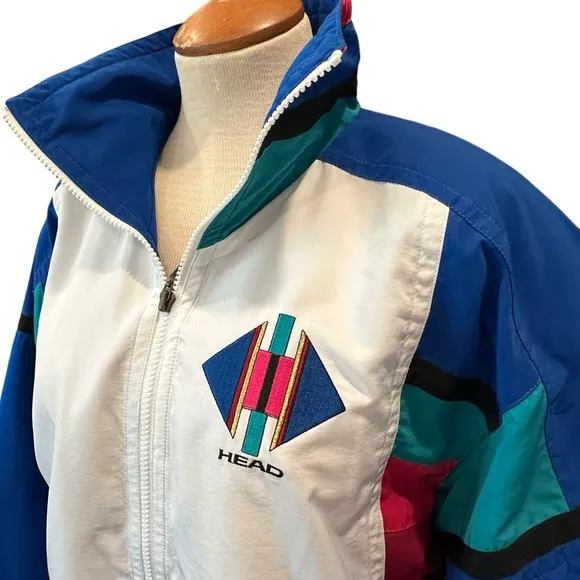VINTAGE HEAD SKI JACKET 1980s 1990s RETRO WORK OUT HALLOWEEN COSTUME JAZZERCISE
