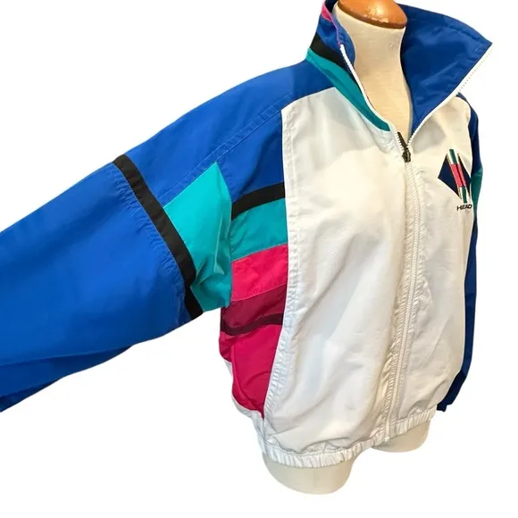 VINTAGE HEAD SKI JACKET 1980s 1990s RETRO WORK OUT HALLOWEEN COSTUME JAZZERCISE