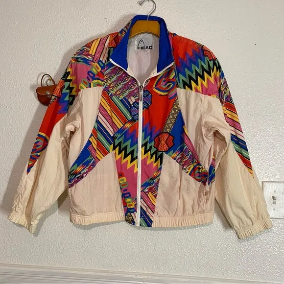 Vintage Head Sportswear Track Suit  Jacket  beige