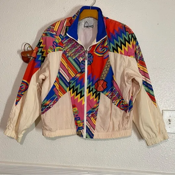 Vintage Head Sportswear Track Suit  Jacket  beige