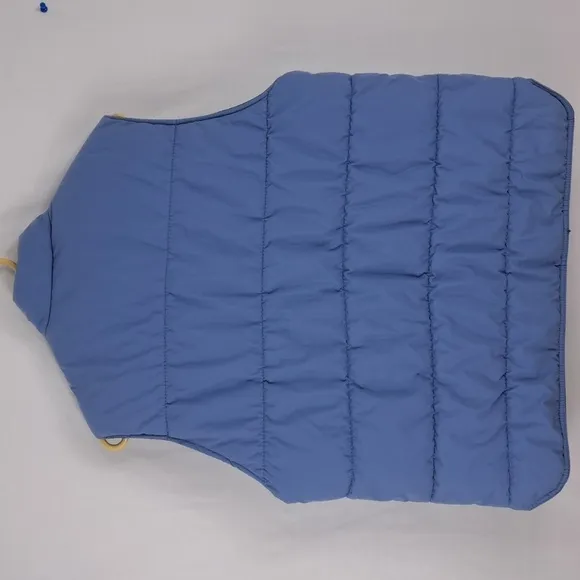 Vintage L.L.Bean full snap casual Women's Large light blue puffer vest jacket