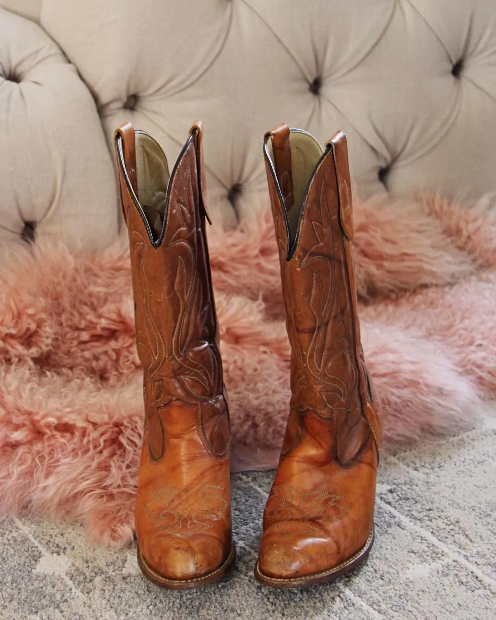 Vintage Marbled Capezio Boots