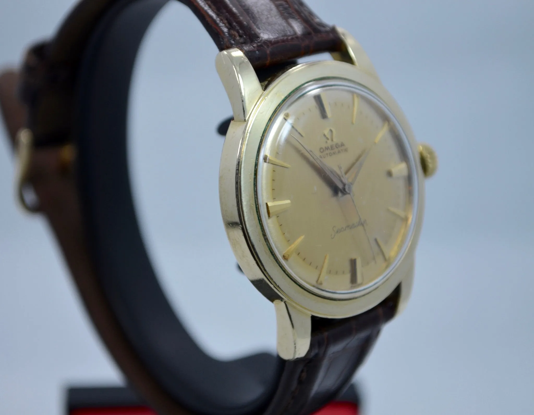 Vintage Omega Seamaster 6250 Gold Filled Automatic Cal. 500 Wristwatch 1950's