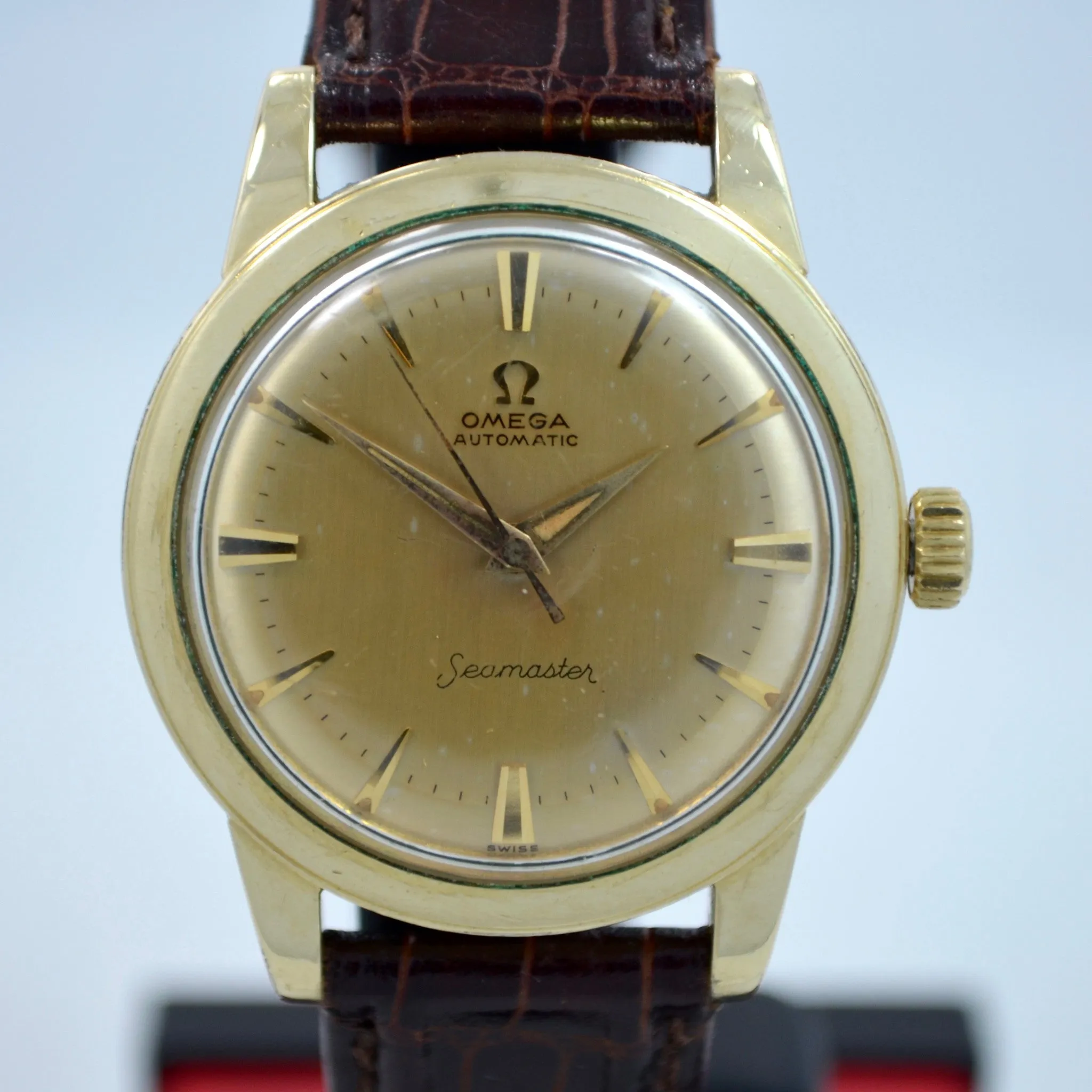 Vintage Omega Seamaster 6250 Gold Filled Automatic Cal. 500 Wristwatch 1950's