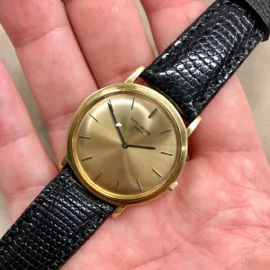 Vintage Patek Philippe Calatrava 3520 18K Yellow Gold Screw Back Manual Wind Wristwatch