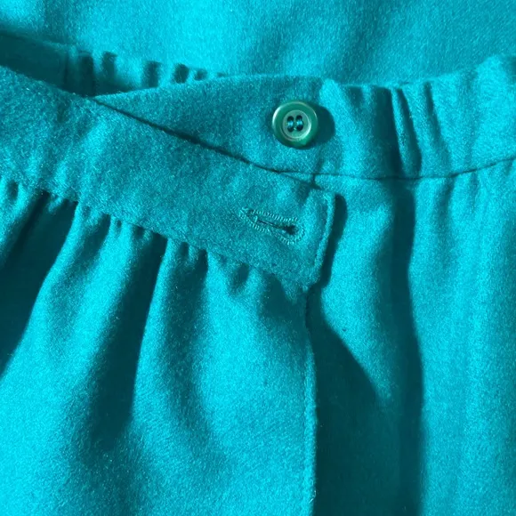 Vintage Pendleton Virgin Wool Women's Skirt Green Size 12