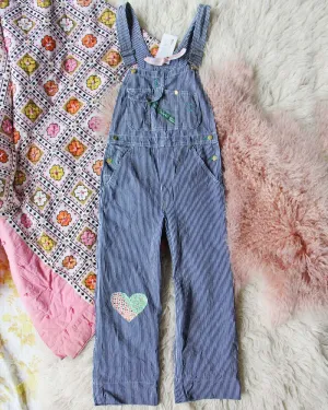 Vintage Quilted Heart Overalls