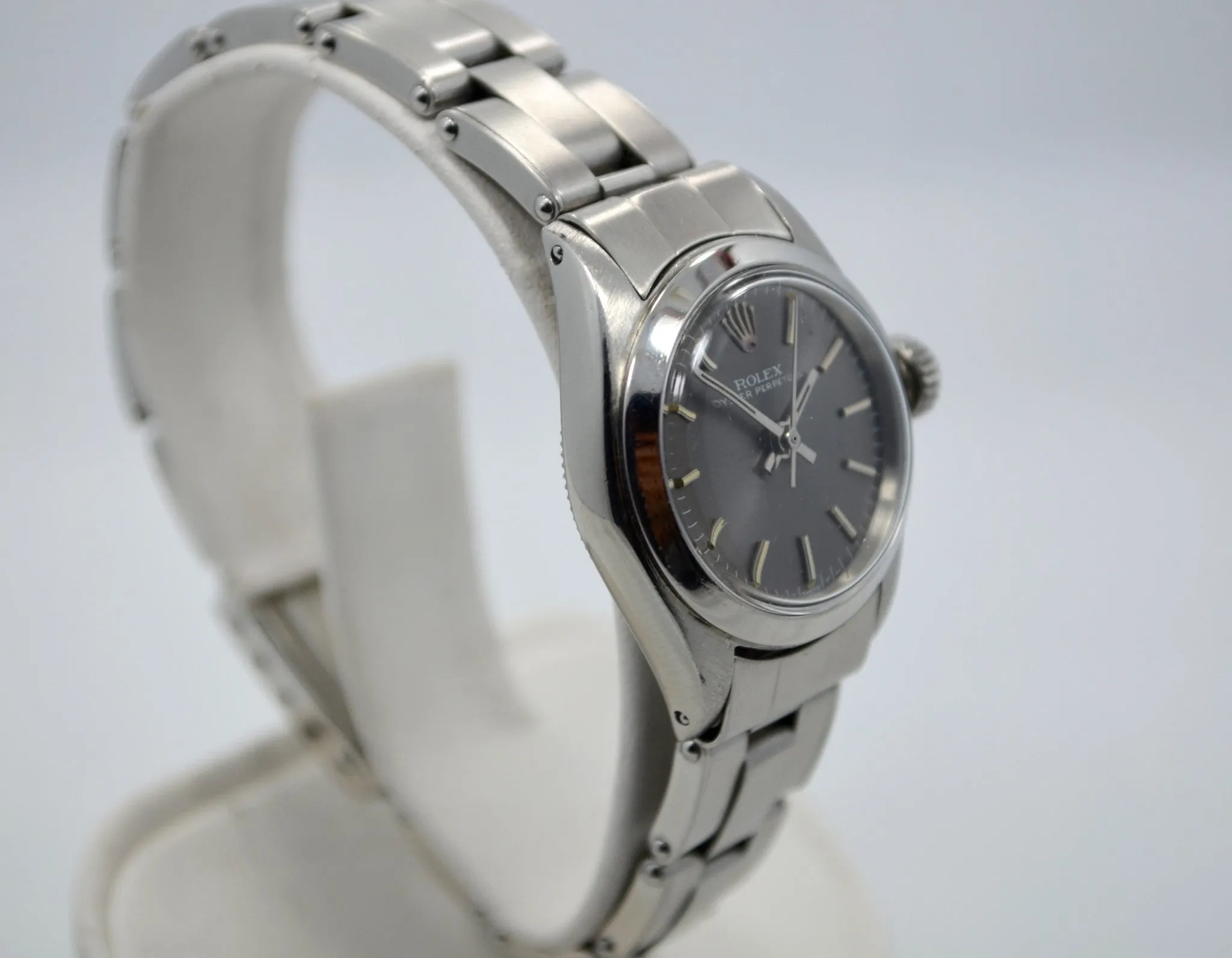 Vintage Rolex 6618 Oyster Perpetual No Date Steel Oyster Ladies Wristwatch