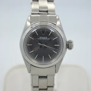 Vintage Rolex 6618 Oyster Perpetual No Date Steel Oyster Ladies Wristwatch