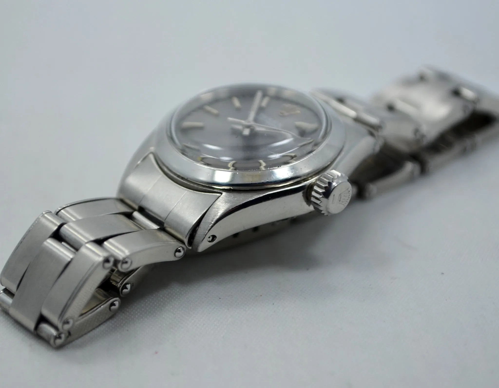 Vintage Rolex 6618 Oyster Perpetual No Date Steel Oyster Ladies Wristwatch