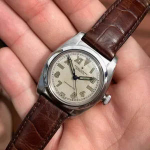 Vintage Rolex Bubbleback 2940 Steel Chronometer California Dial Automatic Wristwatch