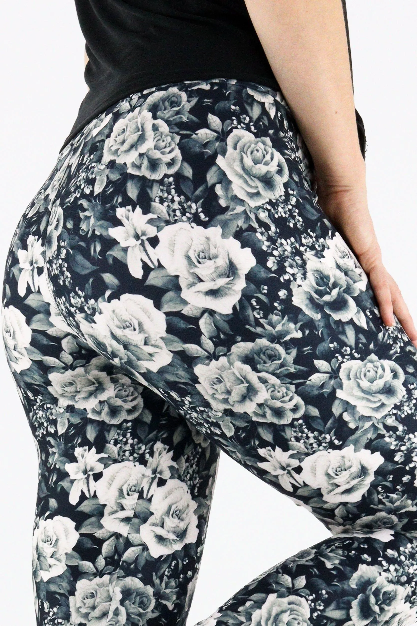 Vintage Rose - Casual Full Leggings