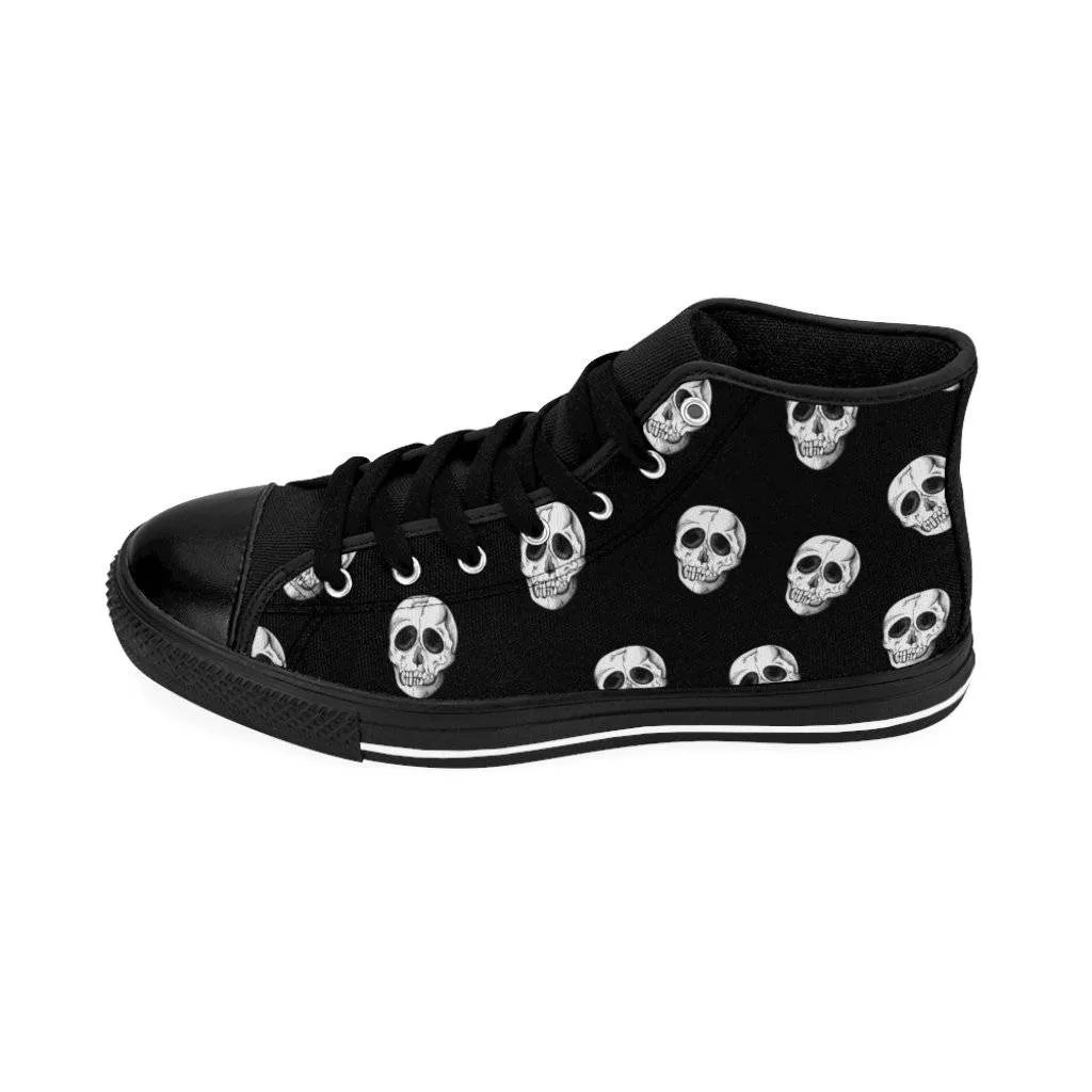Vintage skull  Women's High-top Sneakers