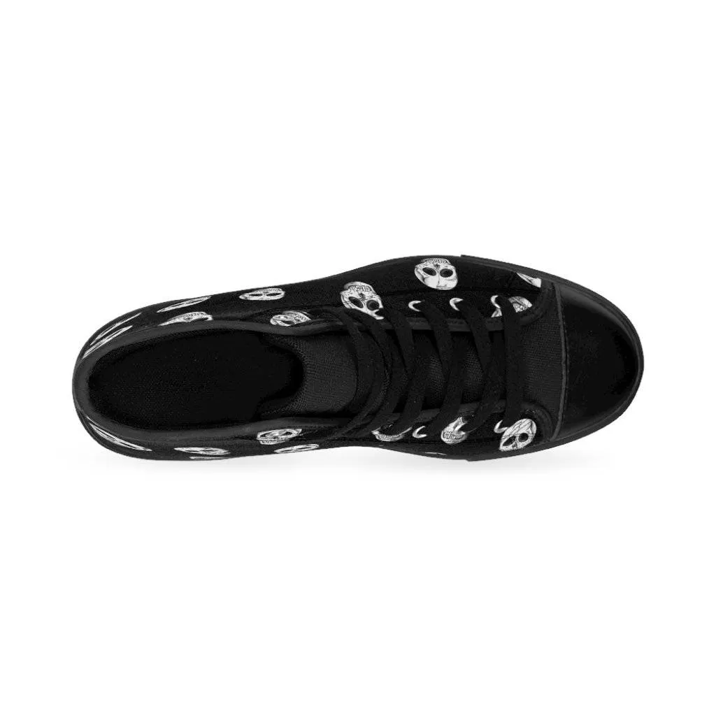 Vintage skull  Women's High-top Sneakers