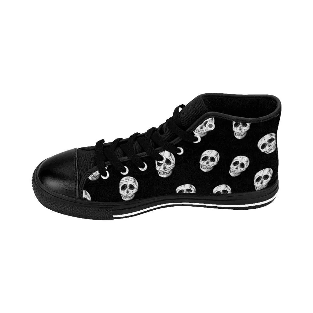 Vintage skull  Women's High-top Sneakers