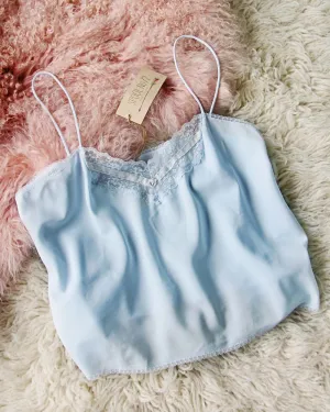 Vintage Sky Blue Lace Cami