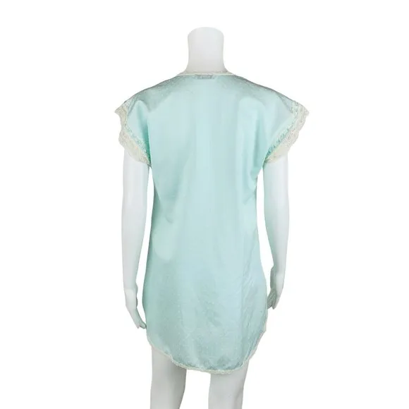 Vintage Sky Blue Nightgown Gilead Lingerie Nightie | B 38&quot;