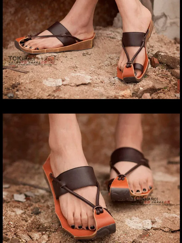 vintage style knotted sandal