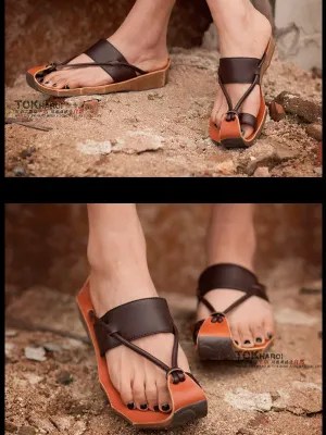 vintage style knotted sandal