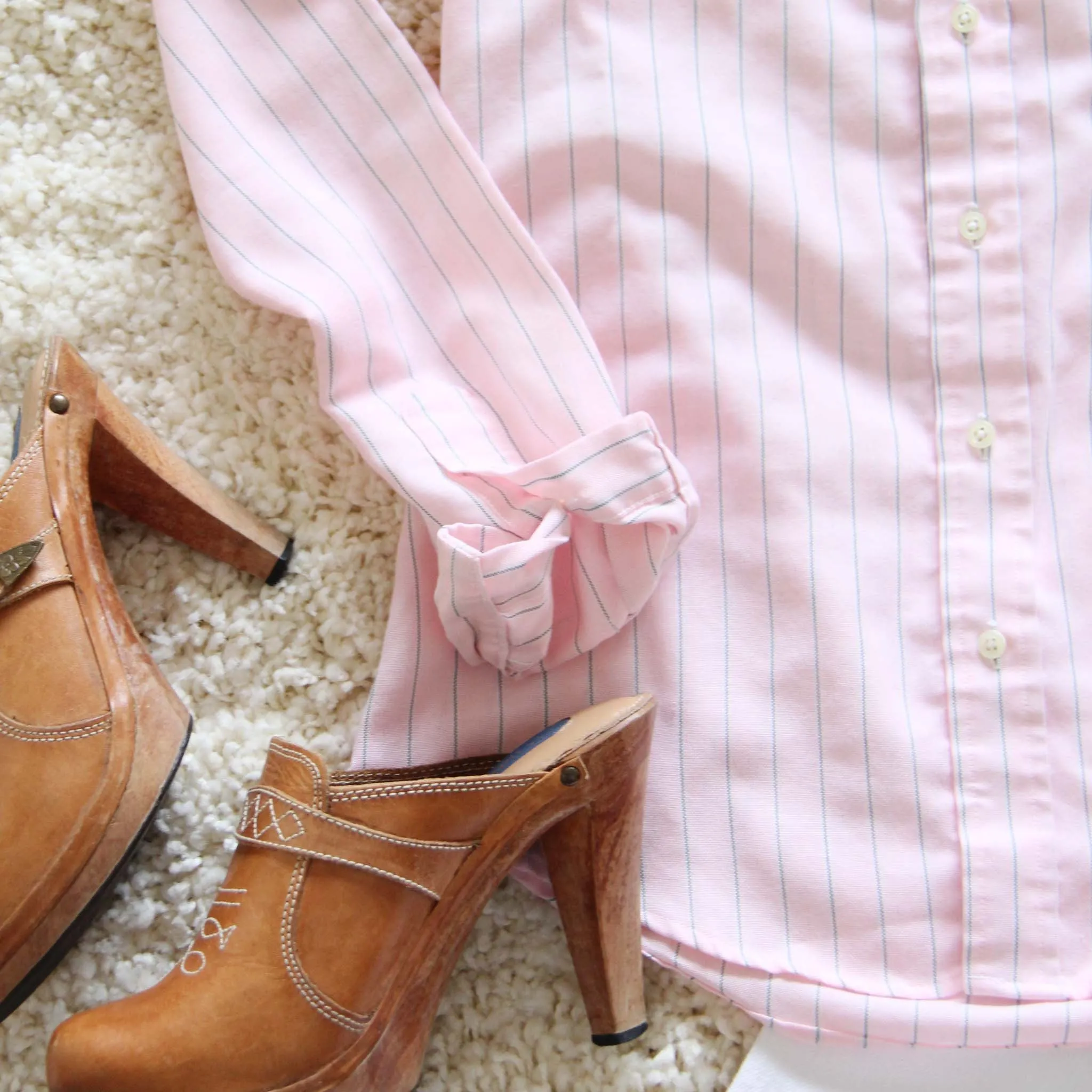 Vintage Sweet Button-up Top