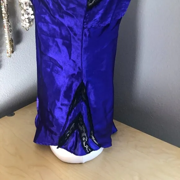 Vintage Victoria's Secret Gold Label Liquid Satin Lingerie Teddy - 80s 90s