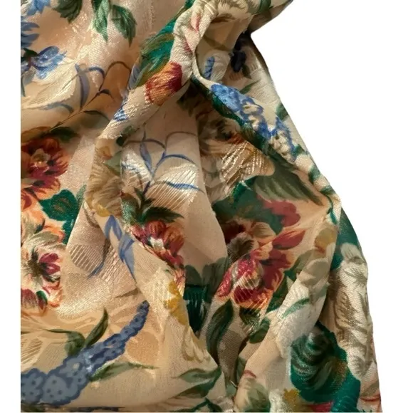 Vintage Victoria's Secret Women's Pink and Green Robe