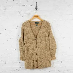 Vintage Women's Ralph Lauren Polo Cardigan - Cream - S