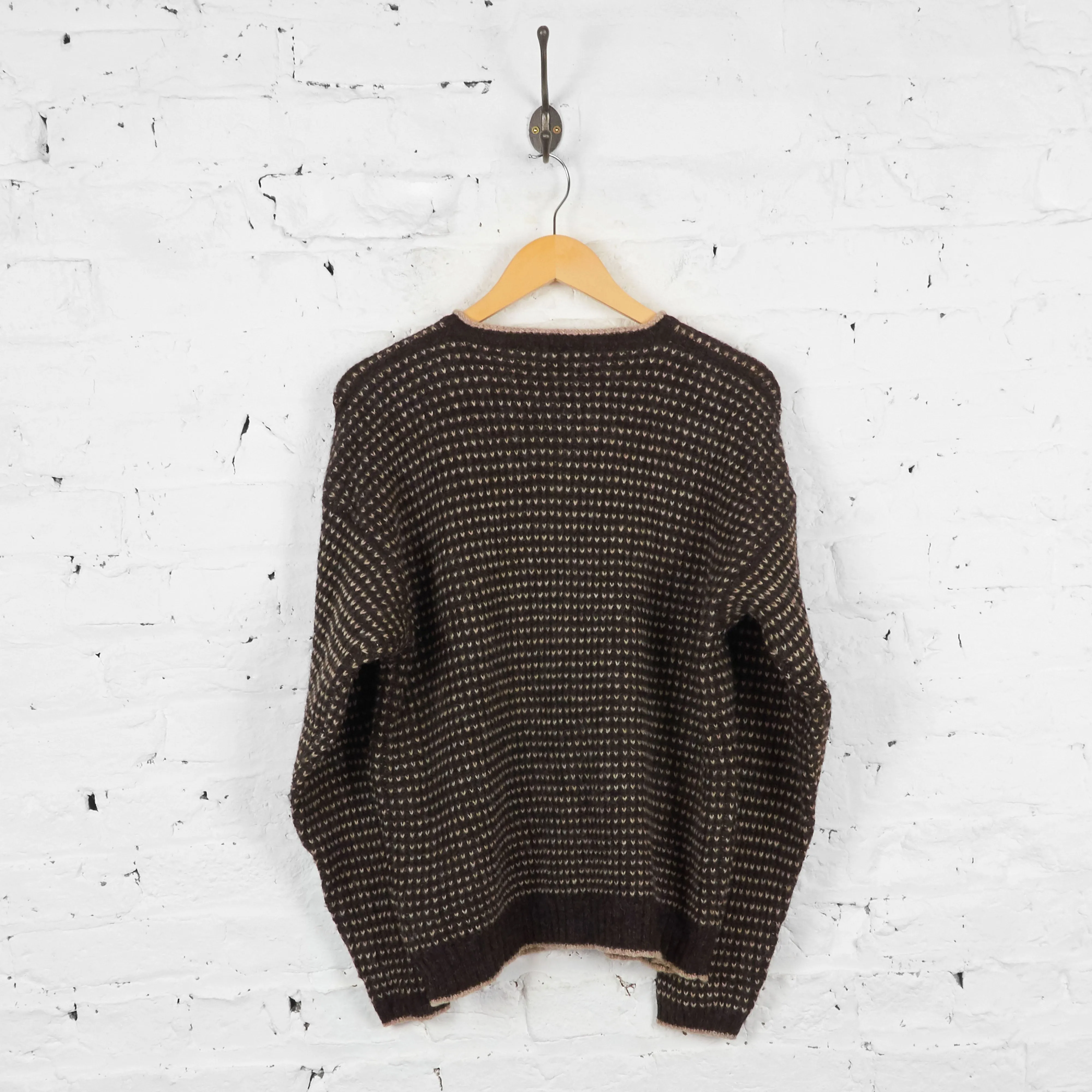 Vintage Women's Woolrich Wool Cardigan - Brown - M