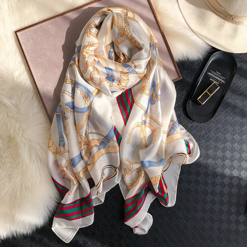 Vogue Silkly Scarf for Women Lightweight Classical Shawl Wraps Holiday Scarf Gift Scarves Women