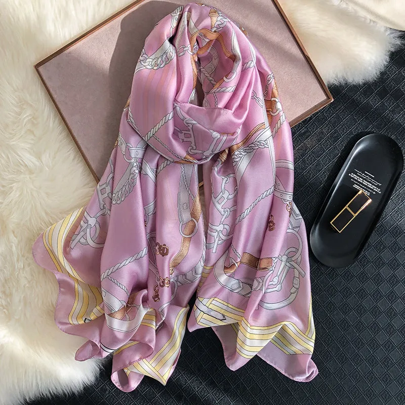 Vogue Silkly Scarf for Women Lightweight Classical Shawl Wraps Holiday Scarf Gift Scarves Women