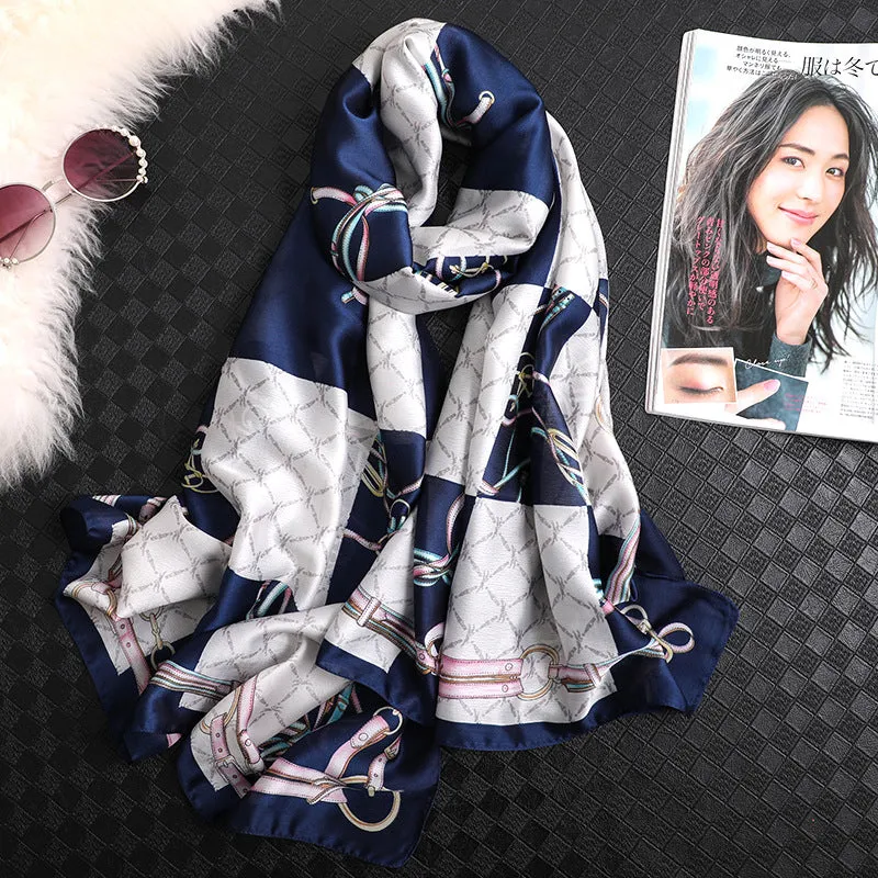 Vogue Silkly Scarf for Women Lightweight Classical Shawl Wraps Holiday Scarf Gift Scarves Women