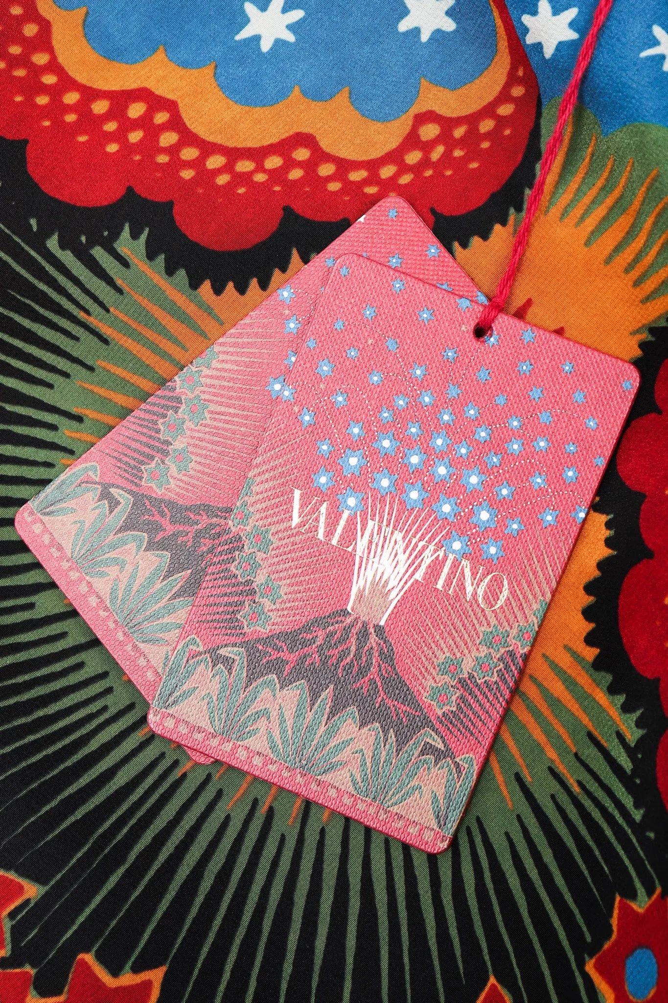 Volcano Print Mini Dress