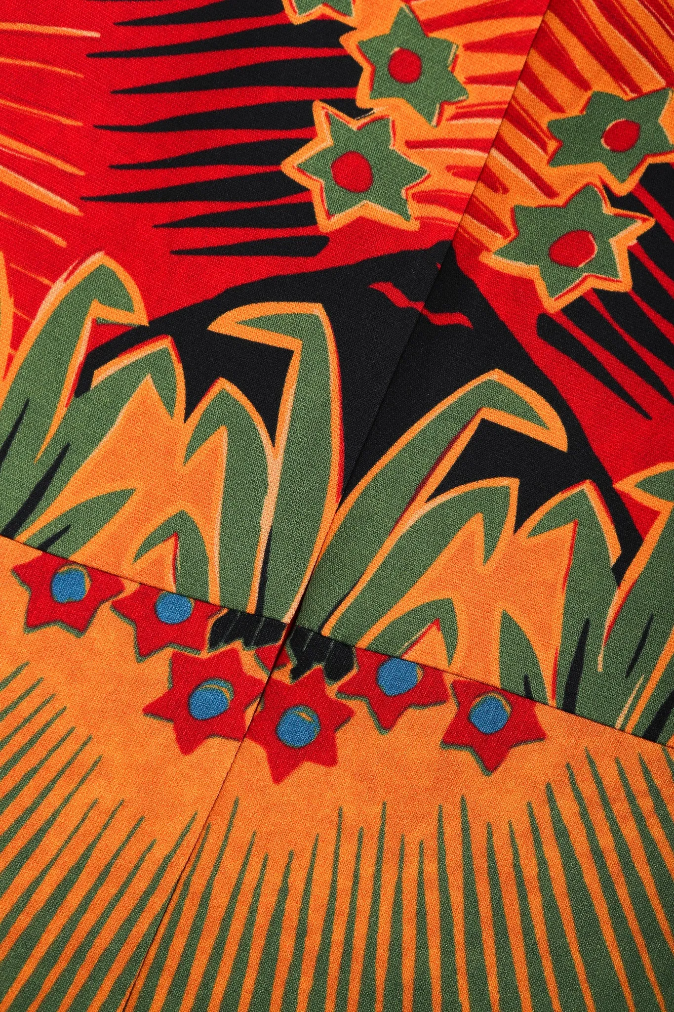 Volcano Print Mini Dress