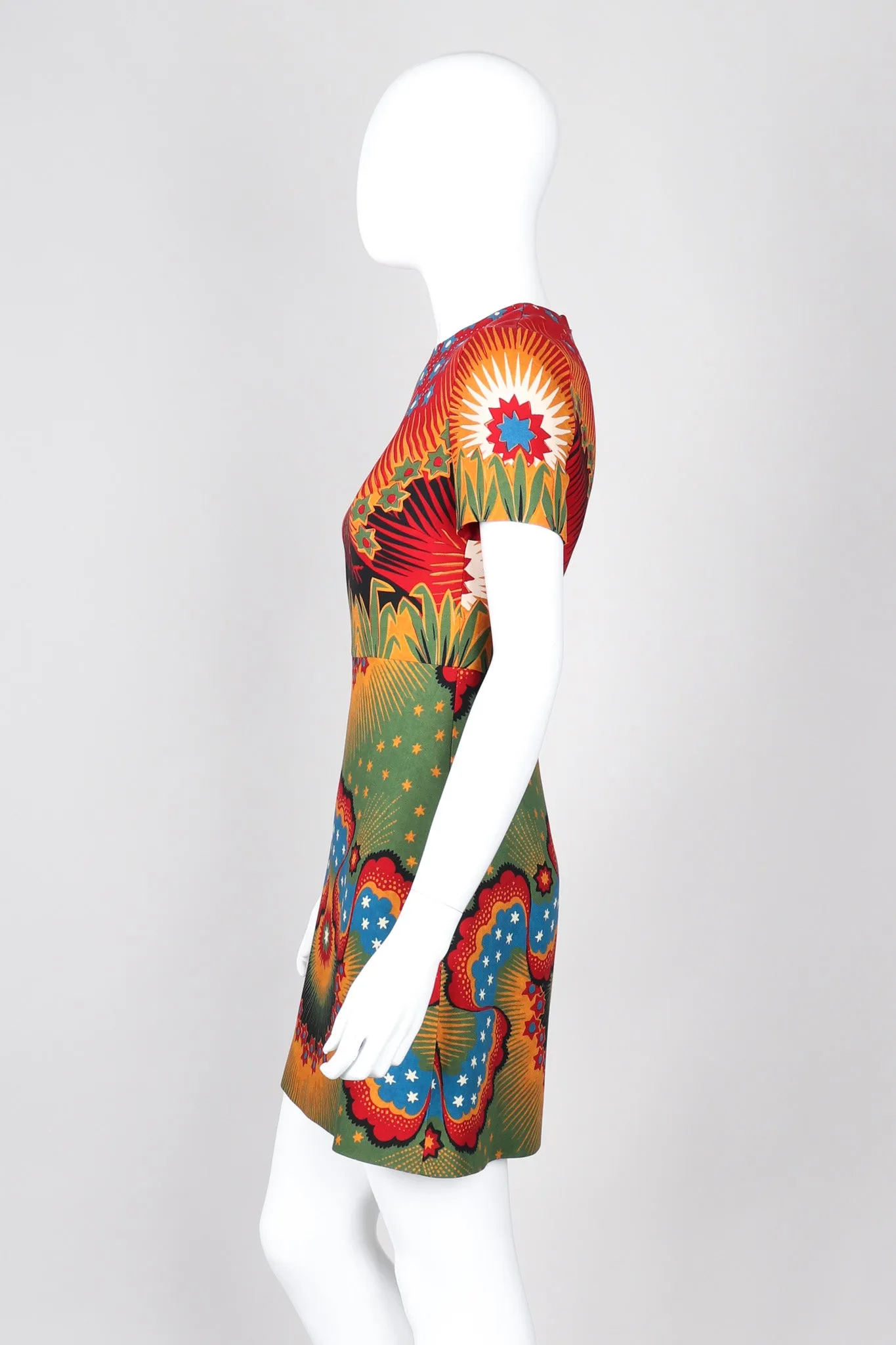Volcano Print Mini Dress