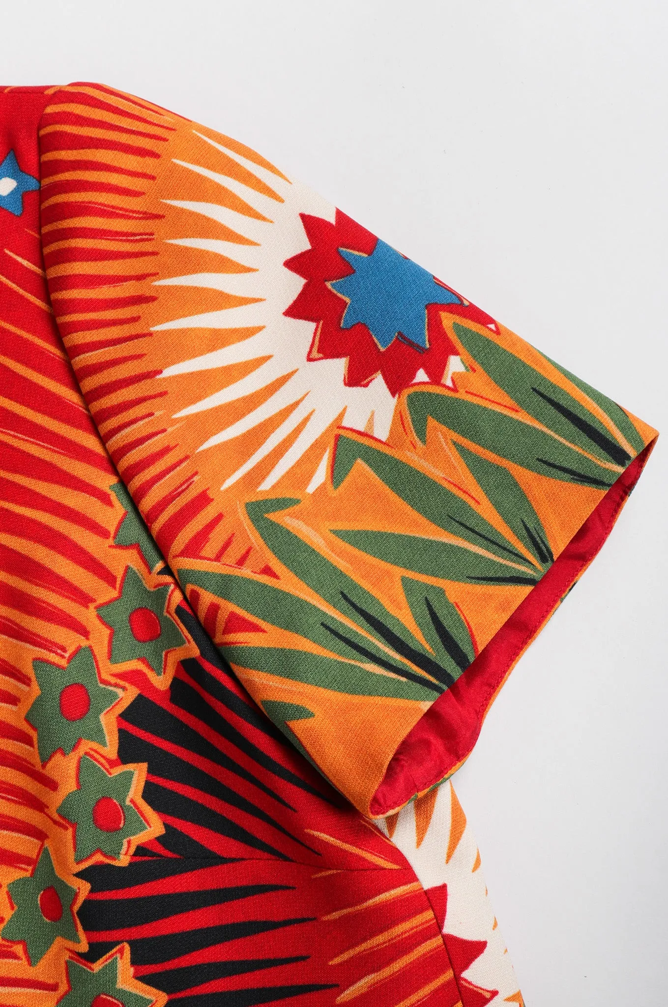Volcano Print Mini Dress