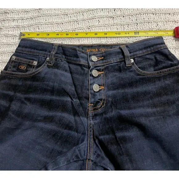 VTG Bongo Flare Jeans Y2K Flocked Velvet Gradient Womens Size 9 Stretch Mid-Rise