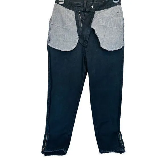 VTG GUESS Georges Marciano‎ Women's 24&quot; High Waist Mom Jeans Taper/Zipper #39015